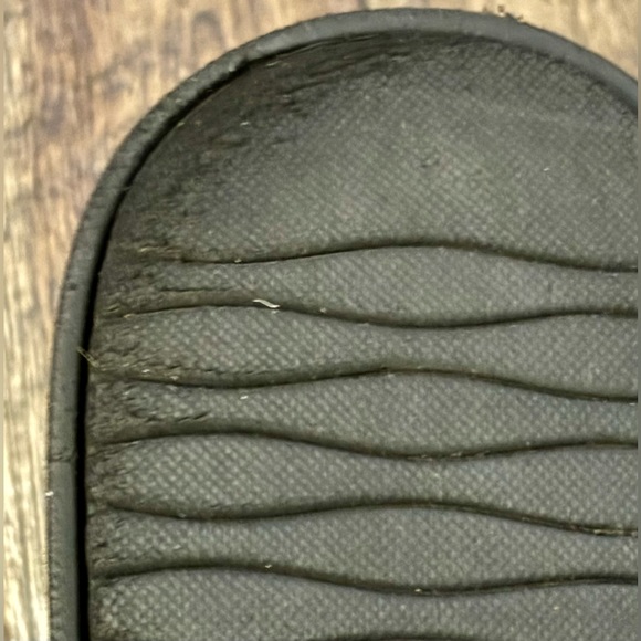 Ladies Clarks Black Leather Loafers w/ Animal Hair Print Upper - size 7 - Picture 8 of 12